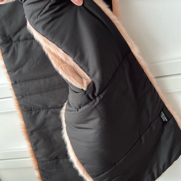 Zara pink faux fur scarf - Picture 6 of 7